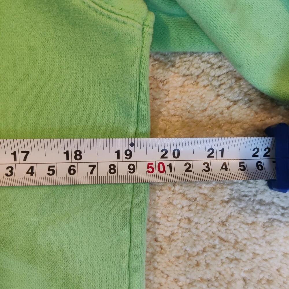 Y2K Quiksilver green zip up hoodie with front and back details - Picture 6 of 8